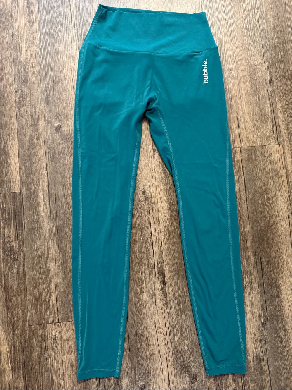 Activewear High-Waist Teal Scrunch Bootie Pocket Leggings Stretch Yoga Workout S - Picture 7 of 11